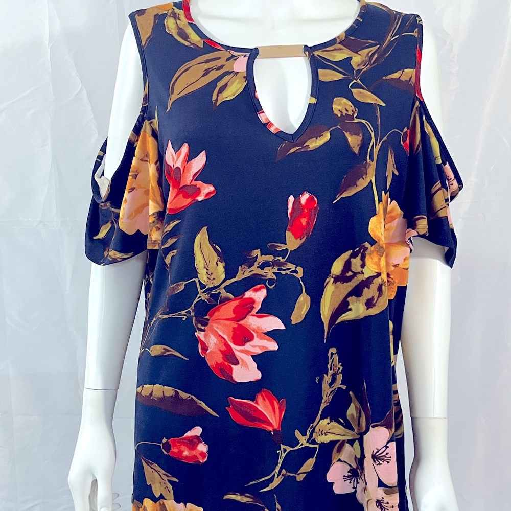 Blue Floral Blouse